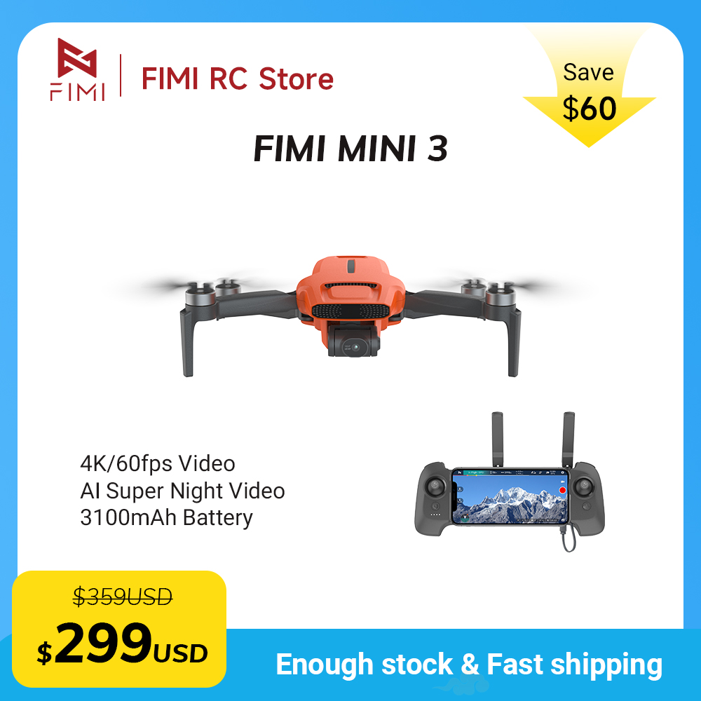 Drone Gimbal 3 Axis - FIMI MINI 3 Kamera-Drohne 4K 60fps